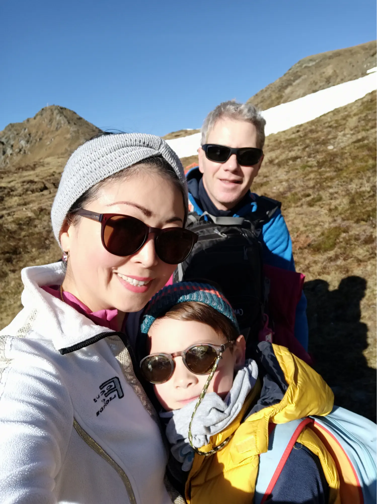 Carolyne with her family